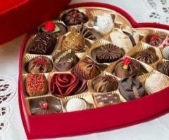 Valentine's chocolate heart box