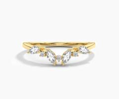 Curved Wedding Bands - Earth Shine Jewels - Image 3