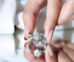 Sustainable Beauty: Lab Grown Diamond Floral Proposal Ring by Rosec Jewels - Image 3