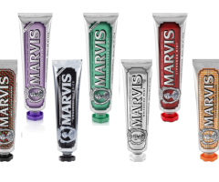 Marvis Toothpaste Strong Mint, Whitening Mint, Amarelli , Orange Blossom - 75ml / 85ml