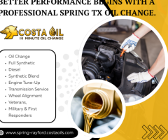Fast & Affordable Oil Change Spring – Quick Service You Can Trust
