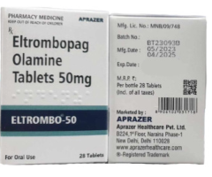 Eltrombopag 50mg Tablet for Enhancing Platelet Production
